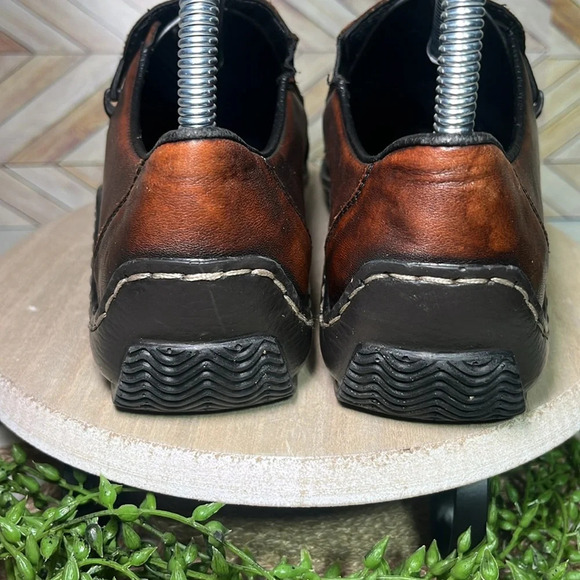 Rieker Antistress‎ Celia Leather Slip On Loafers Brown - Picture 3 of 9